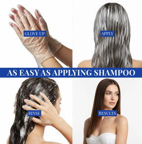 3-in-1 Hair Dye Shampoo – Dark Brown, 5-Minute 100% Grey Coverage, Ammonia-Free, 100ml