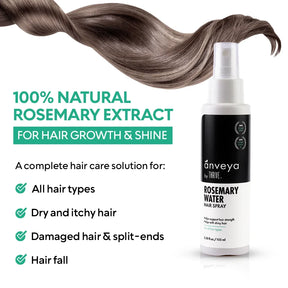 Rosemary Rice Water Hair Spray – Hydrating, Frizz-Control & Growth Support, 100ml
