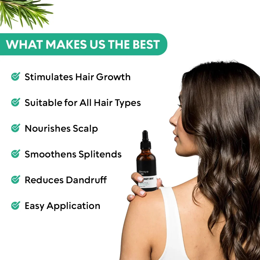 Rosemary Mint Hair Oil – RootBioTec HO & Peppermint for Growth & Scalp Care, 50ml