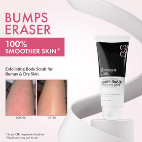 Bumps Eraser Exfoliating Body Scrub – 10% AHA + Spirulina for Keratosis Pilaris & Ingrown Hairs, 100ml