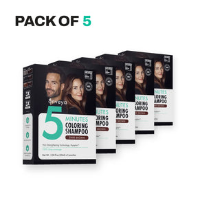 3-in-1 Hair Dye Shampoo – Dark Brown, 5-Minute 100% Grey Coverage, Ammonia-Free, 100ml