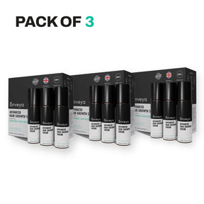 Advanced Hair Growth Serum Roll-On – Redensyl, Anagain & Caffeine, DHT Blocker, 3x10ml